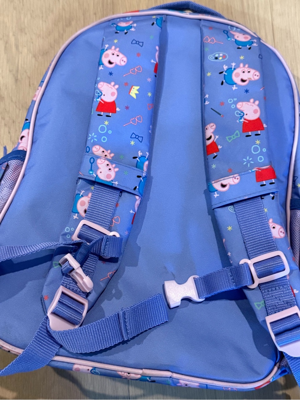 Simple Modern Kids Peppa Pig Print purple Backpack with Pink Trim - Picture 6 of 12